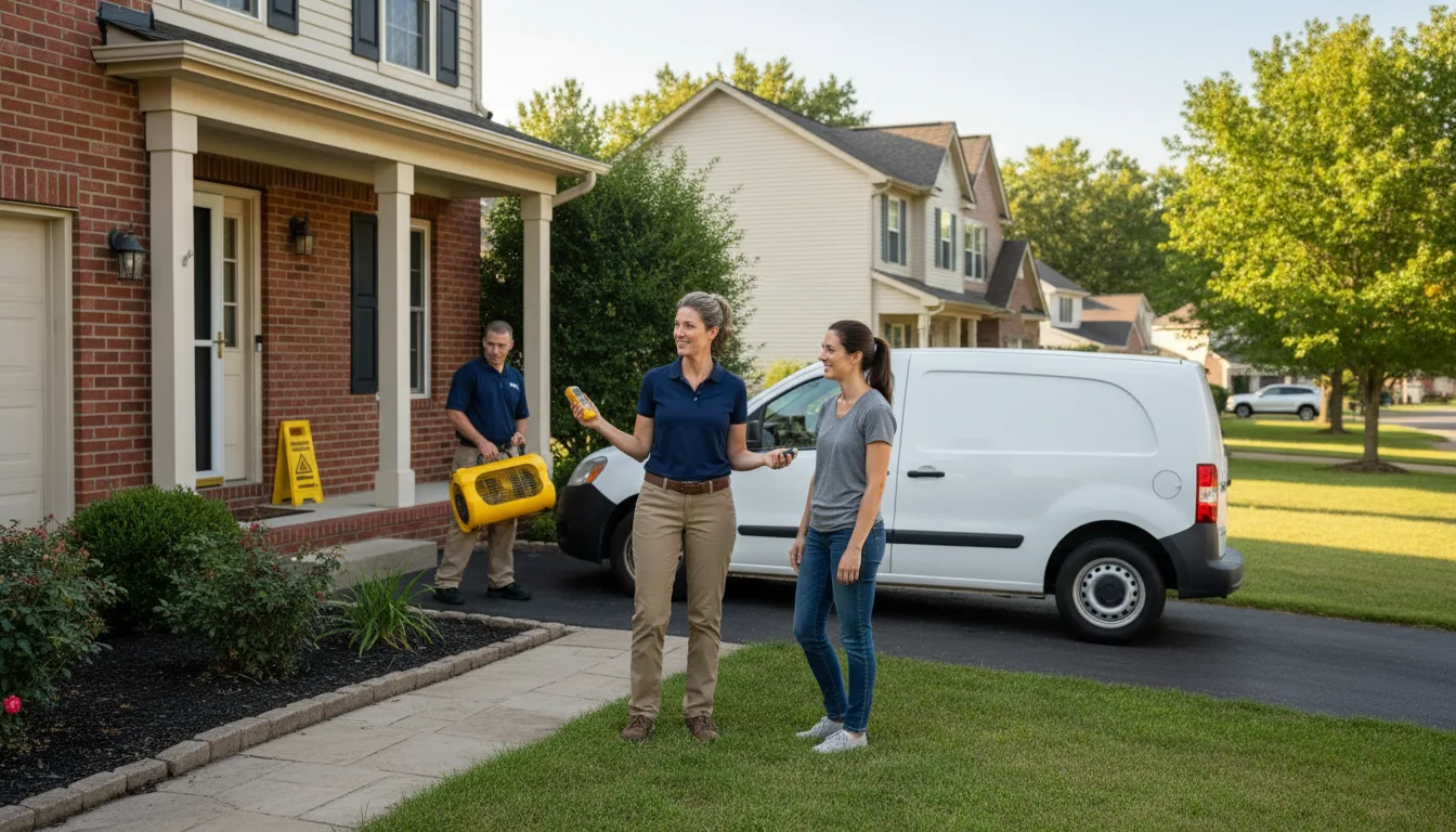 Residential water damage restoration in Carmel, ME